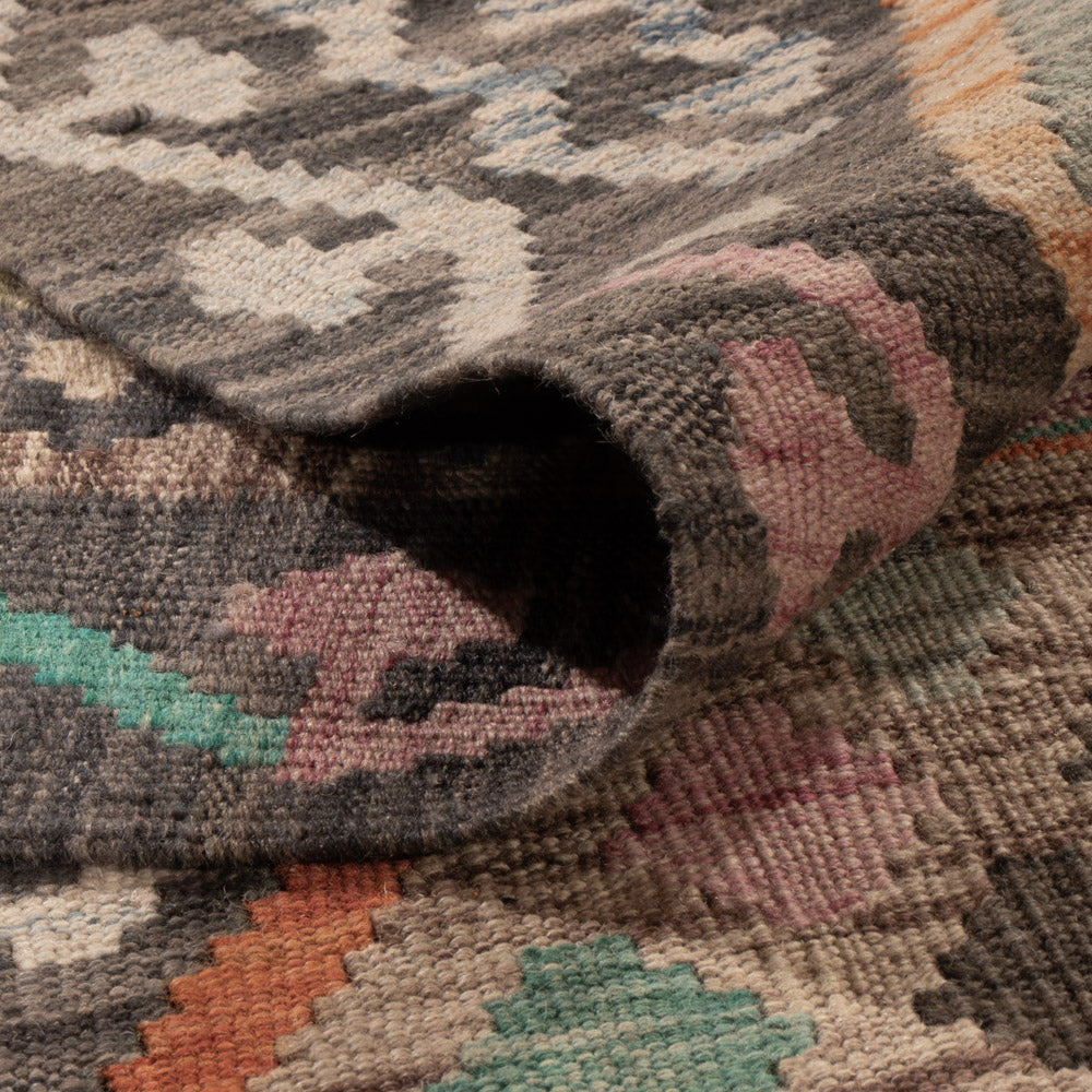 Kelim Teppich - Splash - 241 x 185 cm - bunt