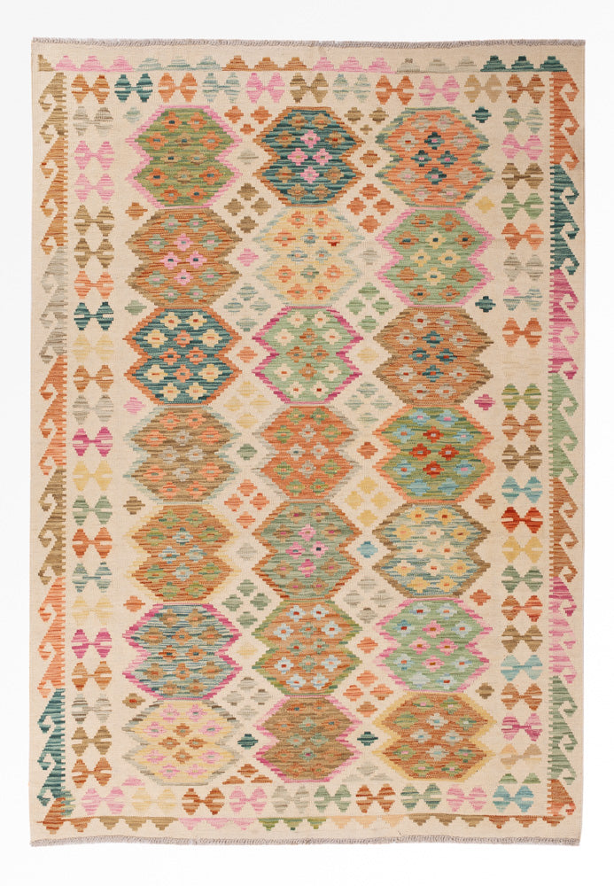 Kelim Teppich - Splash - 244 x 170 cm - bunt