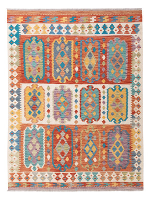 Kelim Teppich - Splash - 200 x 154 cm - bunt