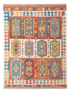 Kilim Maimana Tappeto 154x200cm - Tappeto di lana - colorato - Rettangolo / Colorato / 154 x 200 cm Rettangolo