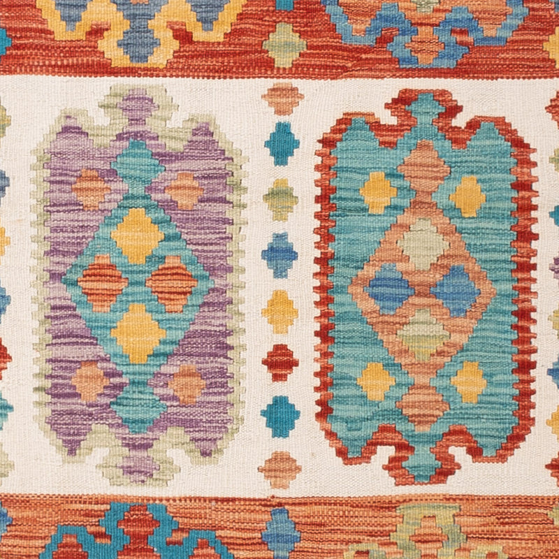 Kelim Teppich - Splash - 200 x 154 cm - bunt