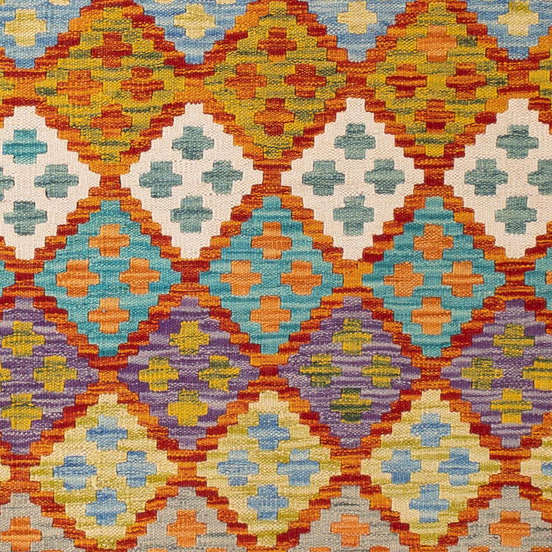 Kelim Teppich - Splash - 198 x 160 cm - bunt