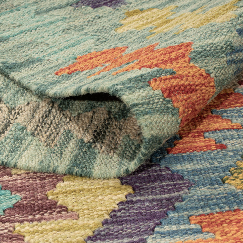 Kelim Teppich - Splash - 197 x 159 cm - bunt