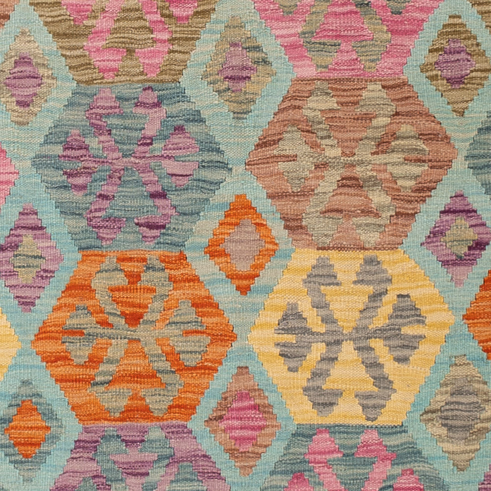 Kelim Teppich - Splash - 205 x 156 cm - bunt