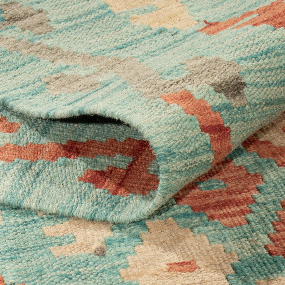 Kelim Teppich - Splash - 206 x 155 cm - bunt