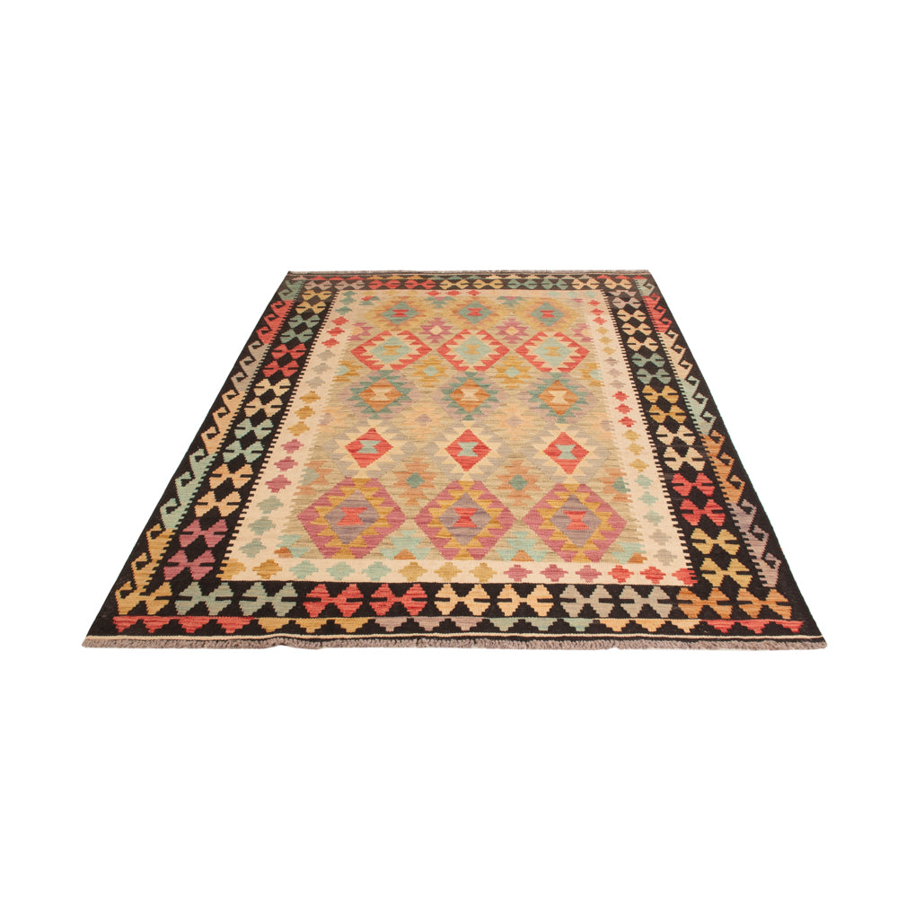 Kelim Teppich - Splash - 209 x 148 cm - bunt