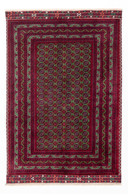 Afghan Teppich - Royal - 142 x 97 cm - grün