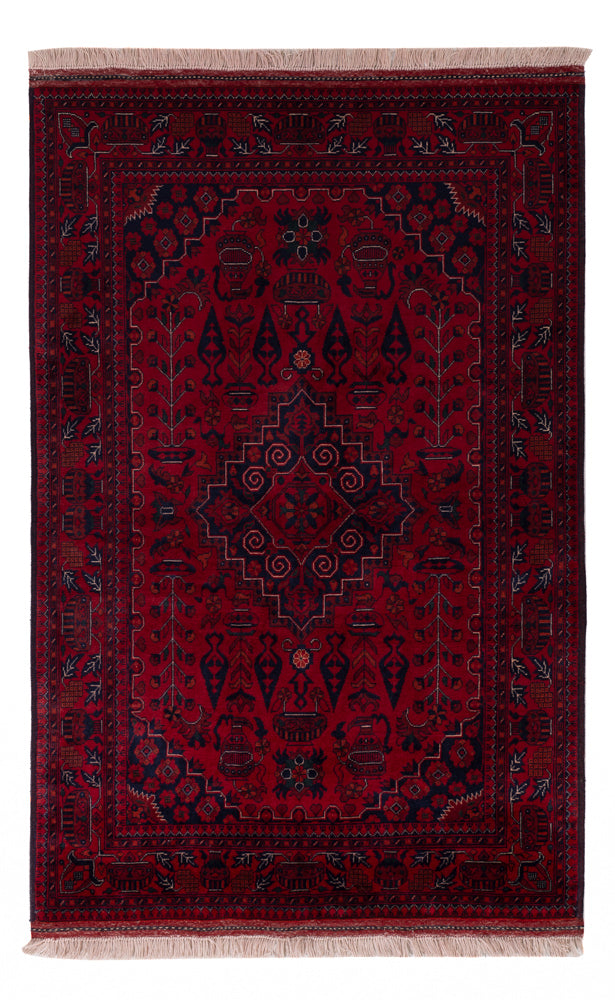 Afghan Teppich - Royal - 154 x 101 cm - rot