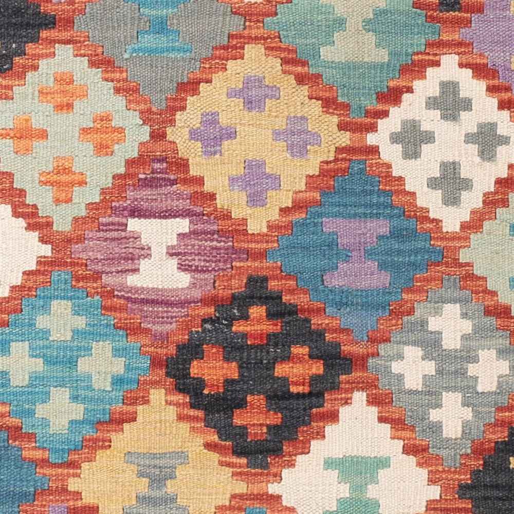 Kelim Teppich - Splash - 150 x 104 cm - bunt