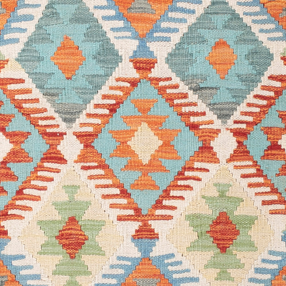 Kelim Teppich - Splash - 145 x 111 cm - bunt