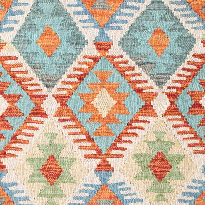 Kelim Teppich - Splash - 145 x 111 cm - bunt