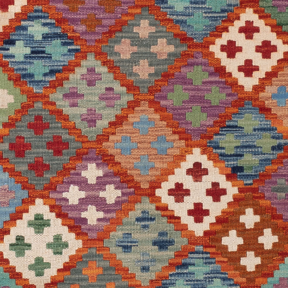 Kelim Teppich - Splash - 151 x 102 cm - bunt