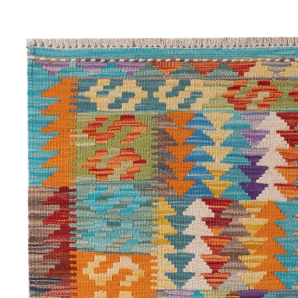 Kelim Teppich - Splash - 151 x 104 cm - bunt