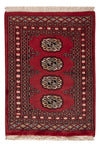 Tappeto Pakistani 63x84cm - Tappeto orientale - rosso - Rettangolo / Rosso / 63 x 84 cm Rettangolo