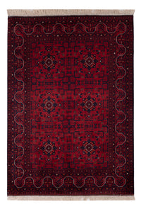 Afghan Teppich - Royal - 141 x 99 cm - rot