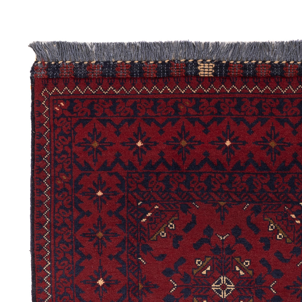 Afghan Teppich - 141 x 101 cm - rot