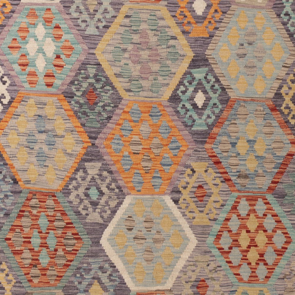 Kelim Teppich - Splash - 349 x 268 cm - bunt