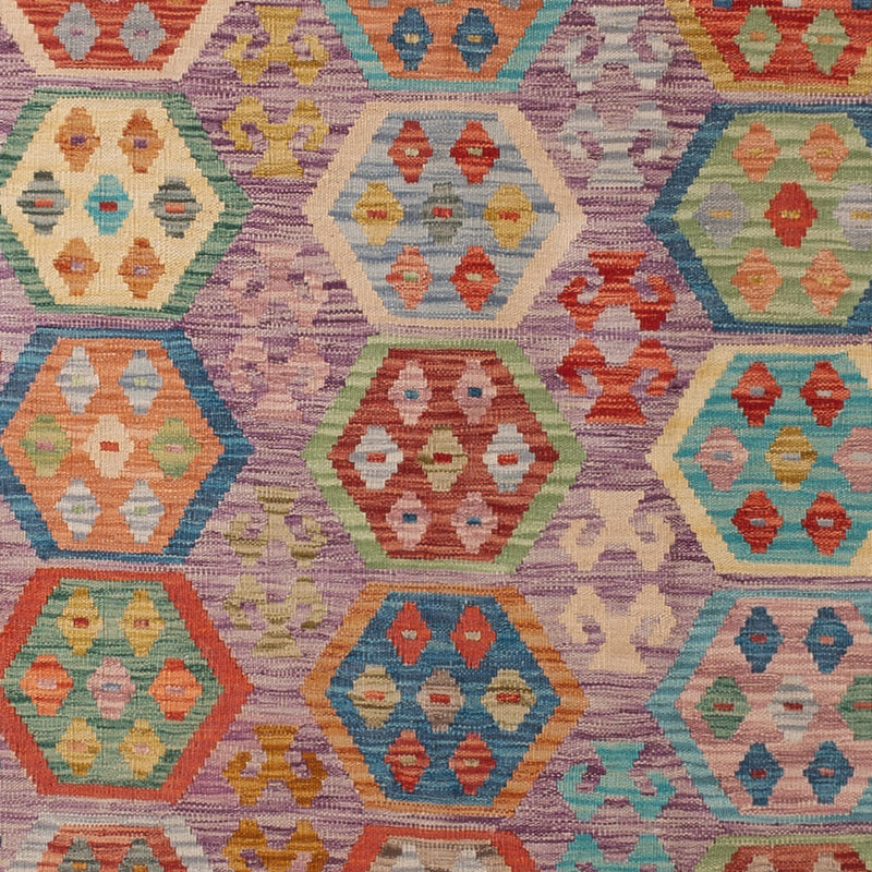 Kelim Teppich - Splash - 335 x 257 cm - bunt