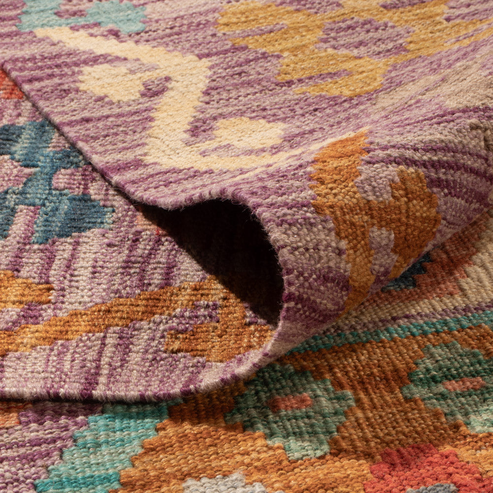 Kelim Teppich - Splash - 335 x 257 cm - bunt