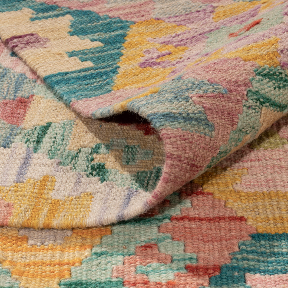 Kelim Teppich - Splash - 336 x 259 cm - bunt