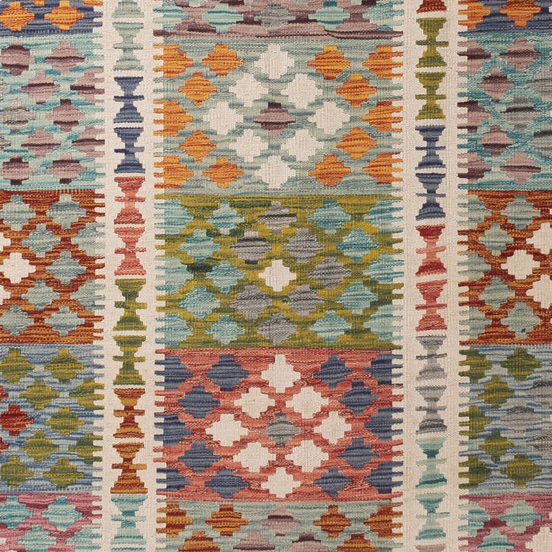 Kelim Teppich - Splash - 352 x 251 cm - bunt