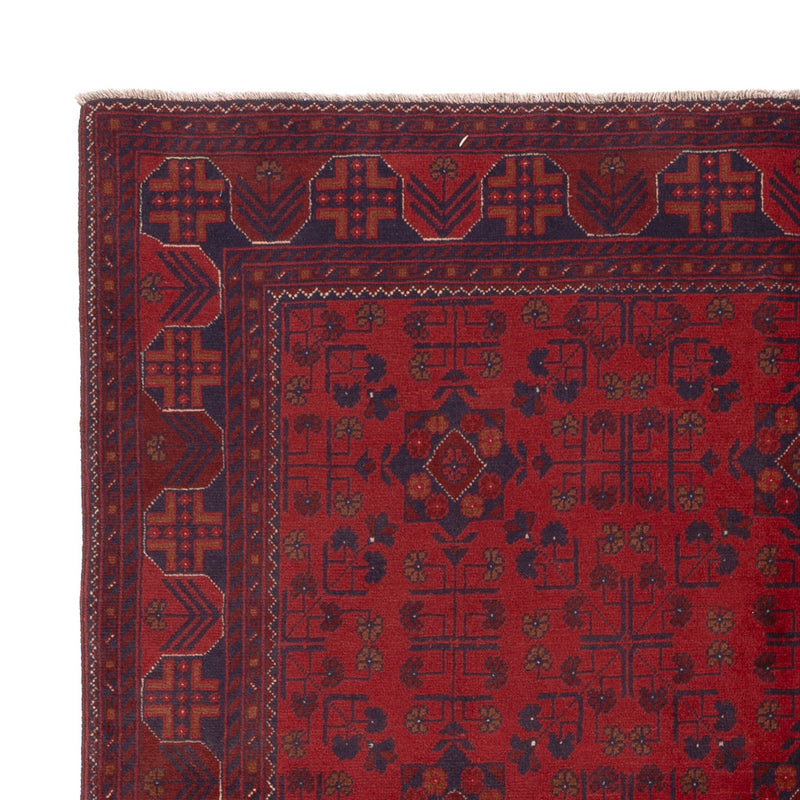 Afghan Teppich - Kunduz - 227 x 174 cm - rot