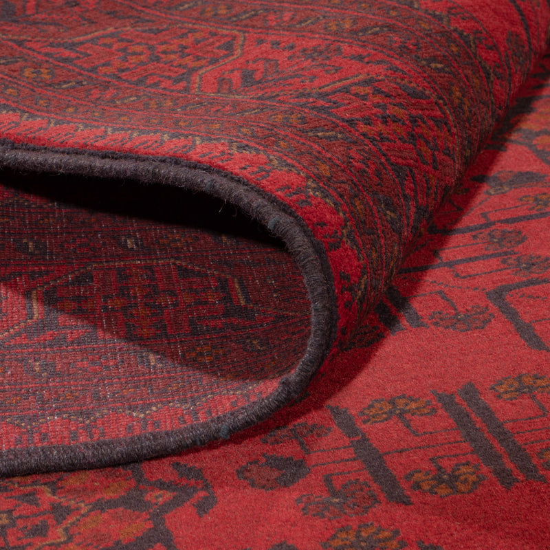 Afghan Teppich - Kunduz - 225 x 178 cm - rot