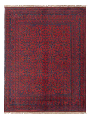 Afghan Teppich - Kunduz - 231 x 176 cm - rot