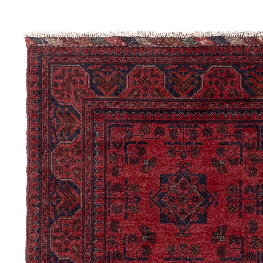 Afghan Teppich - Kunduz - 200 x 148 cm - rot