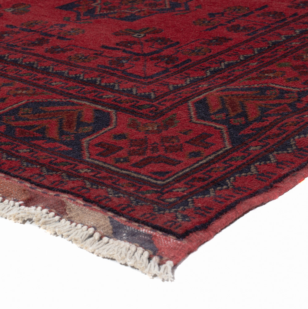 Afghan Teppich - Kunduz - 200 x 148 cm - rot