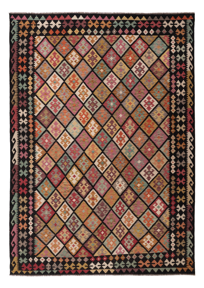 Kelim Teppich - Splash - 364 x 261 cm - bunt