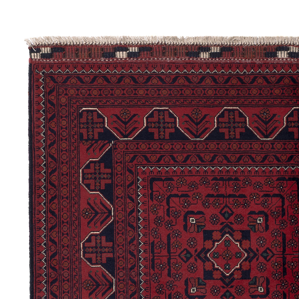 Afghan Teppich - Kunduz - Royal - 199 x 150 cm - rot