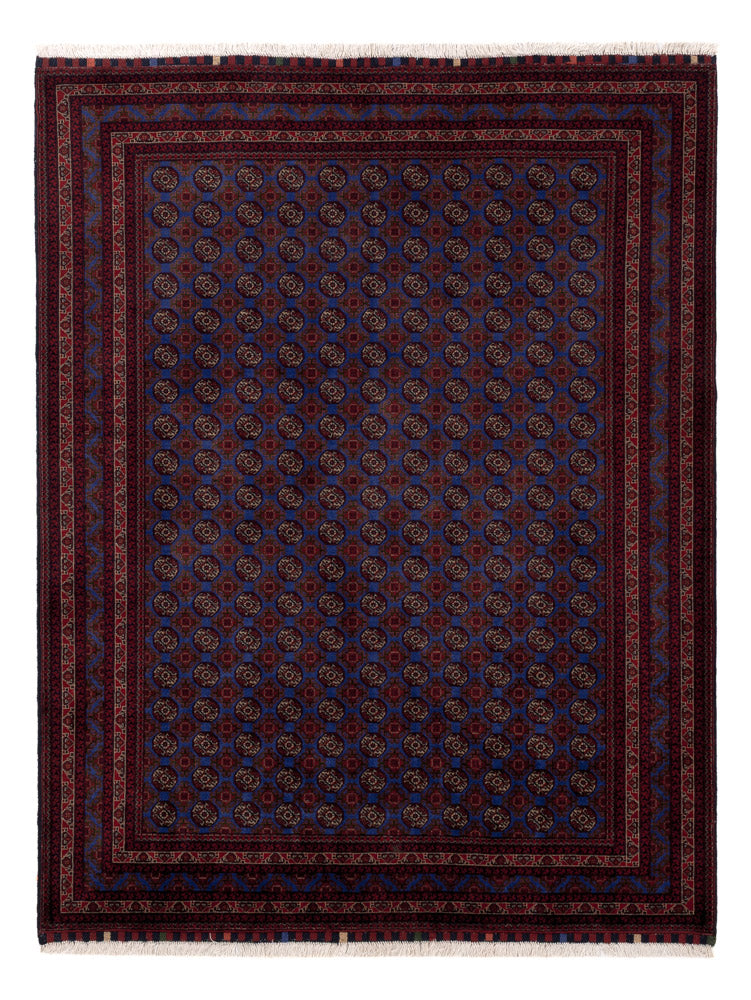 Afghan Teppich - Royal - 195 x 151 cm - blau