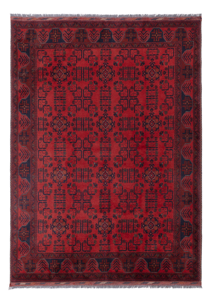 Afghan Teppich - Kunduz - 232 x 169 cm - rot