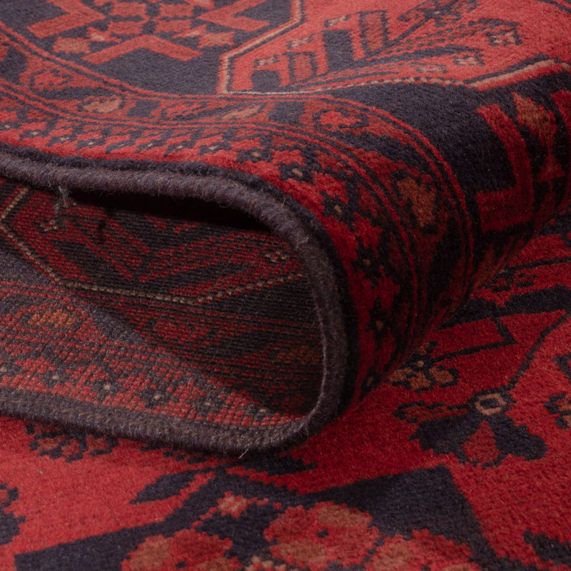 Afghan Teppich - Kunduz - 233 x 178 cm - rot