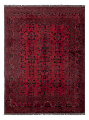 Afghan Teppich - Kunduz - 200 x 150 cm - rot
