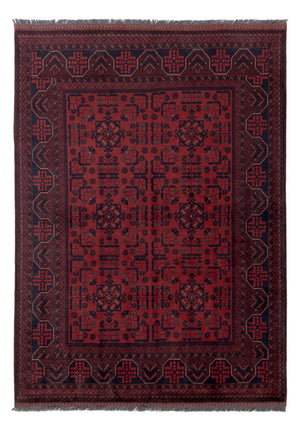 Afghan Teppich - Kunduz - 201 x 148 cm - rot