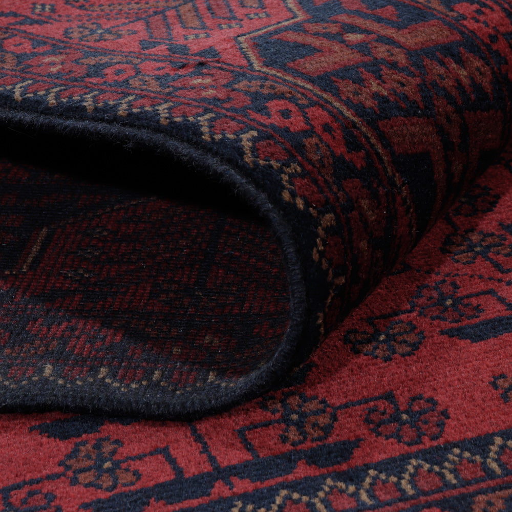 Afghan Teppich - Kunduz - 195 x 150 cm - rot