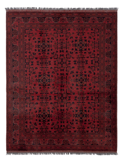 Afghan Teppich - Kunduz - 153 x 198 cm - rot