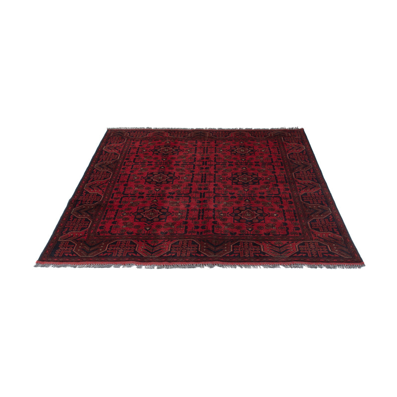 Afghan Teppich - Kunduz - 193 x 150 cm - rot
