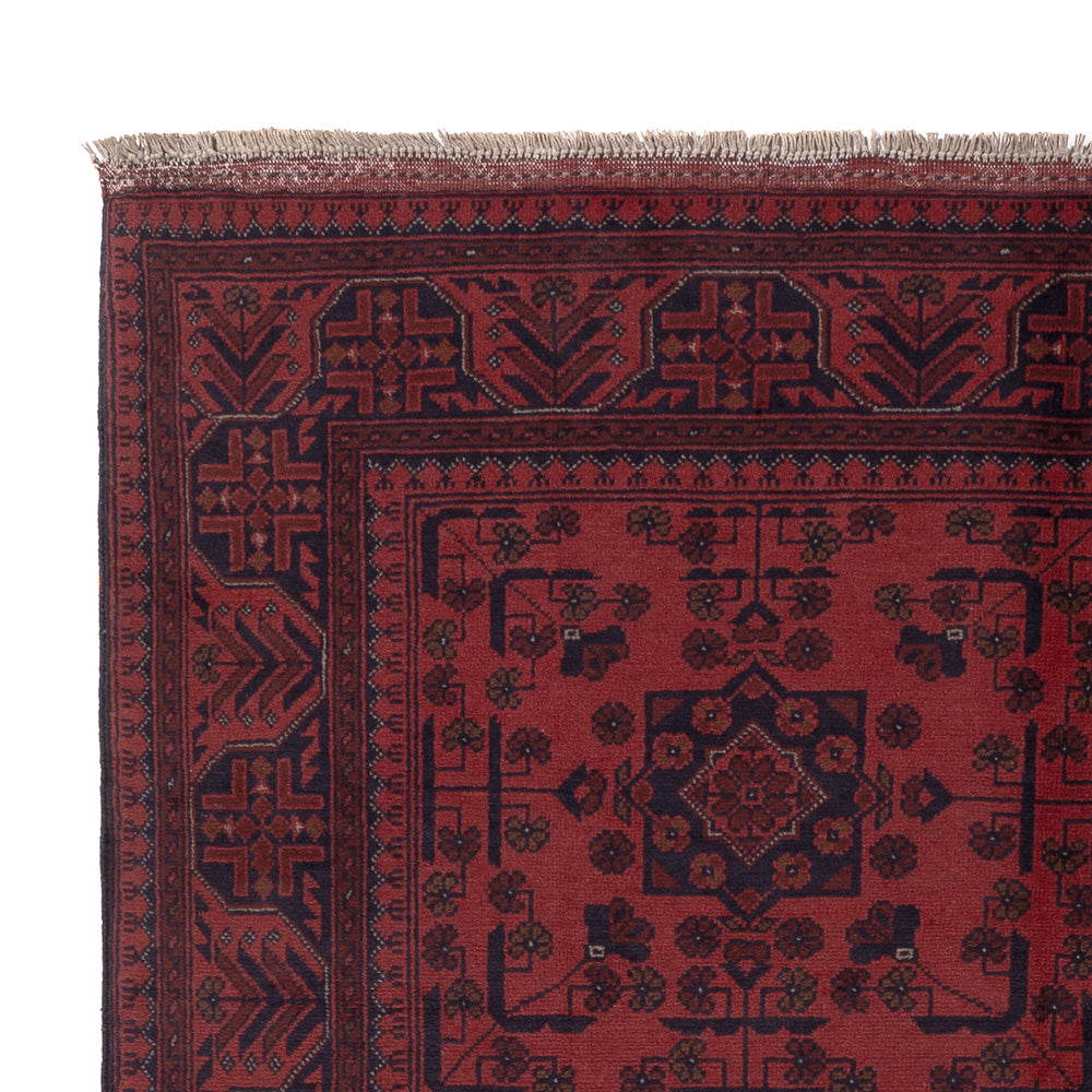 Afghan Teppich - Kunduz - 203 x 152 cm - rot