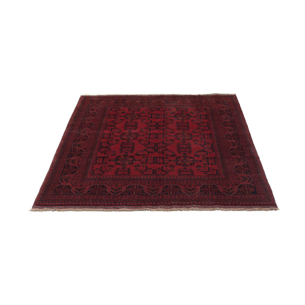 Afghan Teppich - Kunduz - 196 x 150 cm - rot