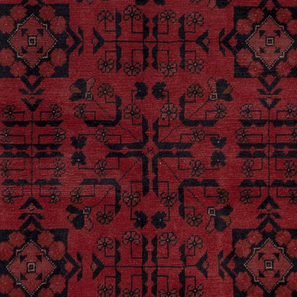 Afghan Teppich - Kunduz - 194 x 148 cm - rot