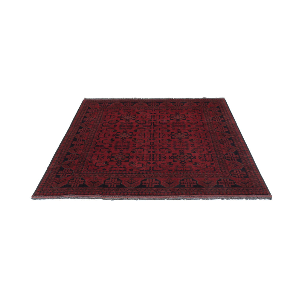 Afghan Teppich - Kunduz - 194 x 148 cm - rot