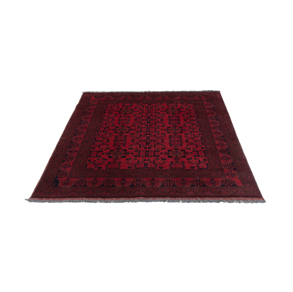 Afghan Teppich - Kunduz - 199 x 151 cm - rot