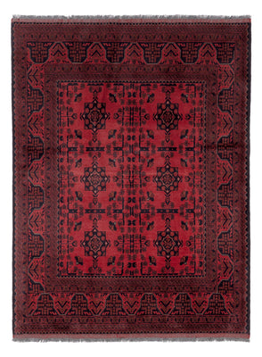 Afghan Teppich - Kunduz - 200 x 153 cm - rot