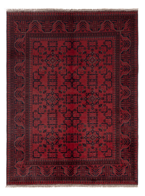 Afghan Teppich - Kunduz - 198 x 150 cm - rot