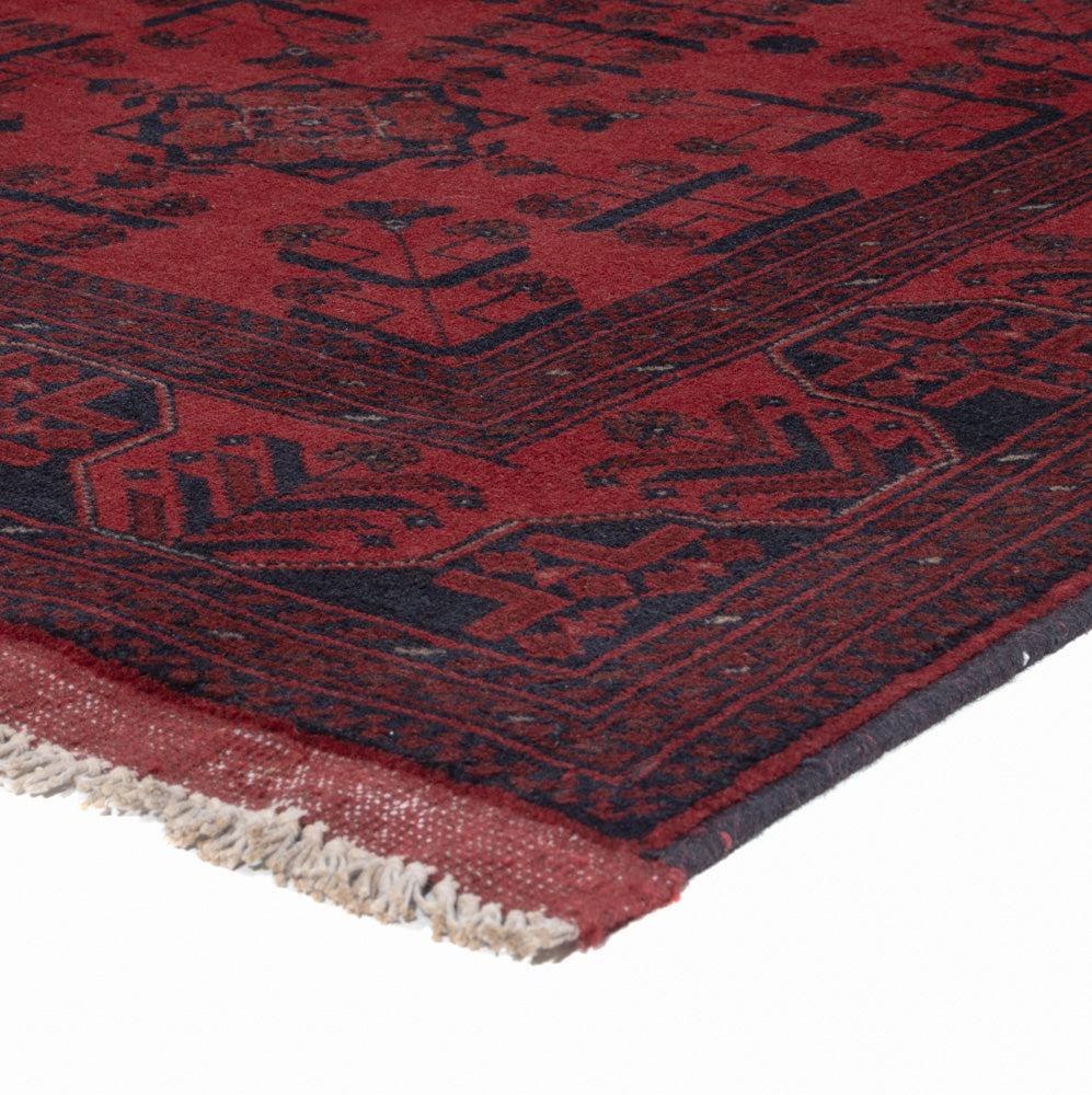 Afghan Teppich - Kunduz - 207 x 148 cm - rot