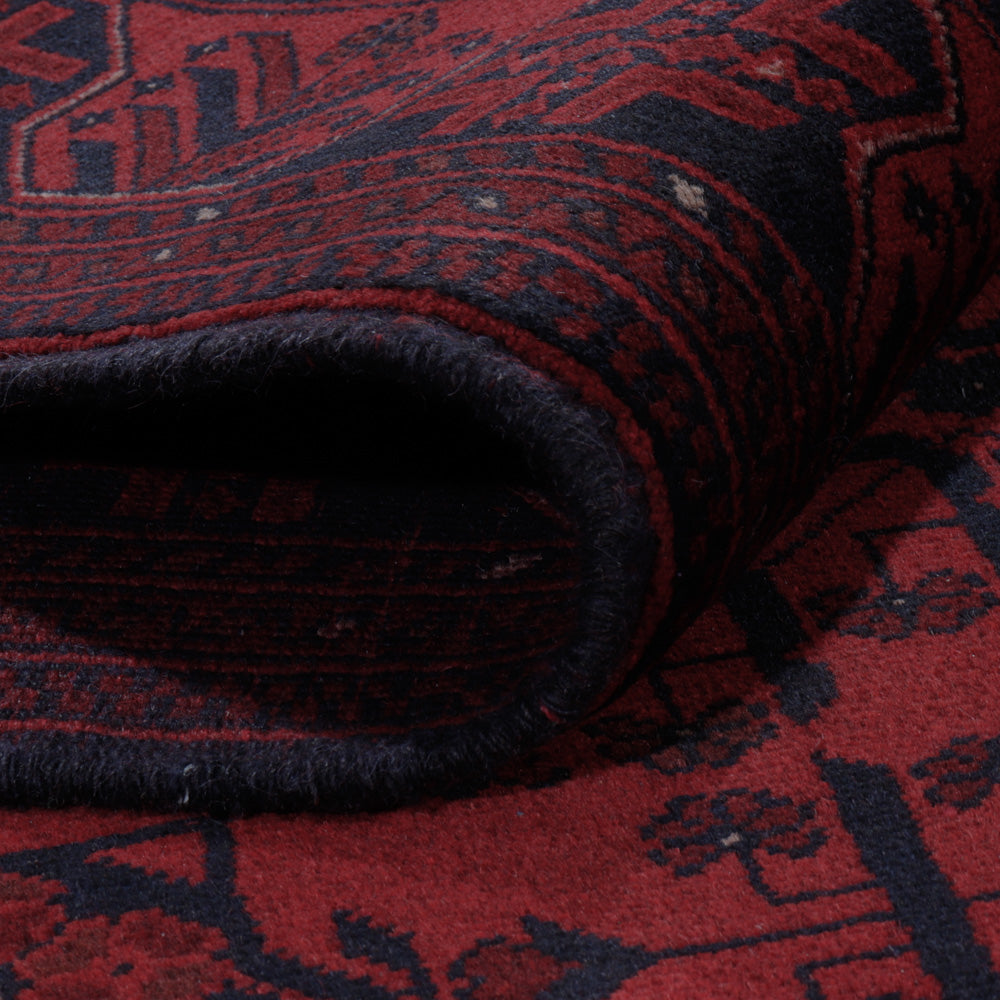 Afghan Teppich - Kunduz - 207 x 148 cm - rot