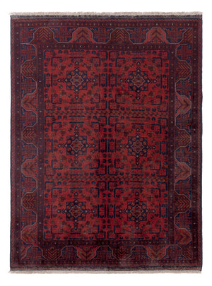 Afghan Teppich - Kunduz - 196 x 149 cm - rot
